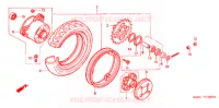 ROUE ARRIERE pour Honda GIORCUB 50 de 2000