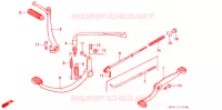 PEDALE   KICK pour Honda SUPER CUB 50 DELUXE de 2000