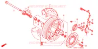 ROUE AVANT pour Honda FORZA 250 de 2000