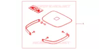 GARNITURES TOP CASE BRUT pour Honda CB 500 34HP de 1999