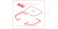 GARNITURES TOP CASE BRUT pour Honda CB 500 de 1999