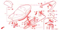 SELLE   POIGNEE ARRIERE pour Honda FORZA 250 S ABS IDLE STOP de 2002
