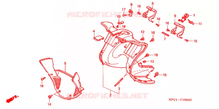 PROTEGE JAMBES Honda SCOOTER 250 FORSIGHT 2003  FES250SE3