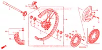 ROUE AVANT pour Honda CRF 450 R RED de 2008
