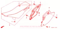 SIEGE/COUVERCLE LATERAL  pour Honda CRF 450 R de 2005