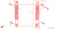 AMORTISSEUR ARRIERE pour Honda REFLEX 250 ABS de 2003