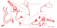 COMMODO   LEVIER   CABLE pour Honda REFLEX 250 ABS de 2003