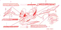 AUTOCOLLANTS pour Honda FORZA 250 X CUSTOMIZED de 2003