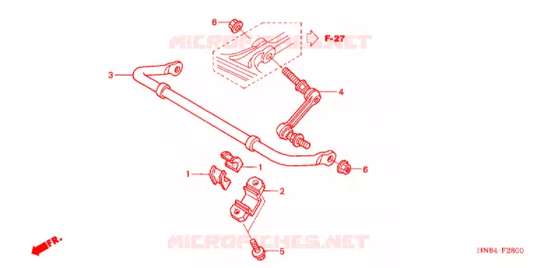 BARRE ANTI ROULIS Honda ATV 650 FOURTRAX 2003  TRX650FA3