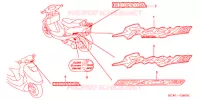 AUTOCOLLANTS pour Honda SPACY 125 de 2005