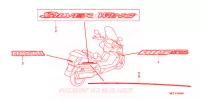 AUTOCOLLANTS pour Honda SILVER WING 600 ABS de 2004