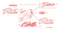 AUTOCOLLANTS pour Honda 50 SMART DIO DX de 2004