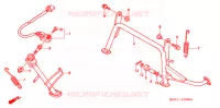 BEQUILLE pour Honda FORESIGHT 250 EX de 2005