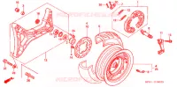 ROUE ARRIERE (FES250SE) pour Honda FORESIGHT 250 EX de 2005