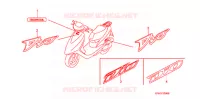 AUTOCOLLANTS pour Honda 50 DIO de 2005