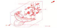 FEUX ARRIERE pour Honda 50 DIO de 2005
