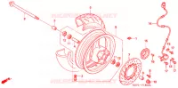 ROUE AVANT pour Honda FORZA 250 Z de 2005