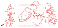 SELLE   POIGNEE ARRIERE pour Honda FORZA 250 Z de 2005