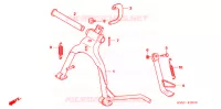 BEQUILLE pour Honda BIZ 125 SOMENTE PEDAL DE PARTIDA de 2006