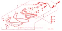 FEUX ARRIERE pour Honda BIZ 125 FREIO DIANTEIRO DISCO, RODAS FUNDIDAS de 2006
