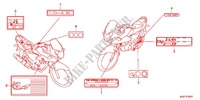 ETIQUETTE DE PRECAUTIONS (CBF125MA/B/D) pour Honda CBF 125 de 2012