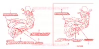 AUTOCOLLANTS pour Honda PANTHEON 125 FES de 2003