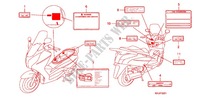 ETIQUETTE DE PRECAUTIONS (FES1257/A7) (FES1507/A7) pour Honda S WING 125 FES ABS de 2007
