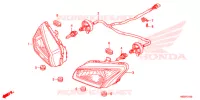 PHARE pour Honda TRX 250 FOURTRAX RECON Electric Shift de 2016