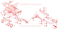 SILENCIEUX D'ECHAPPEMENT pour Honda TRX 250 FOURTRAX RECON Electric Shift de 2016