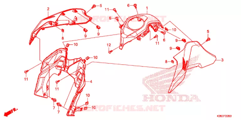 OUIES DE RADIATEUR Honda MOTO 125 MSX 2016  MSX125G