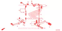 PEDALE pour Honda CBR 500 R ABS de 2016