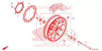 ROUE AVANT pour Honda CBR 500 R ABS de 2016