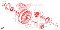 ROUE ARRIERE pour Honda CB 500 X ABS de 2016
