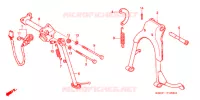 BEQUILLE pour Honda CB 250 NIGHTHAWK de 2007