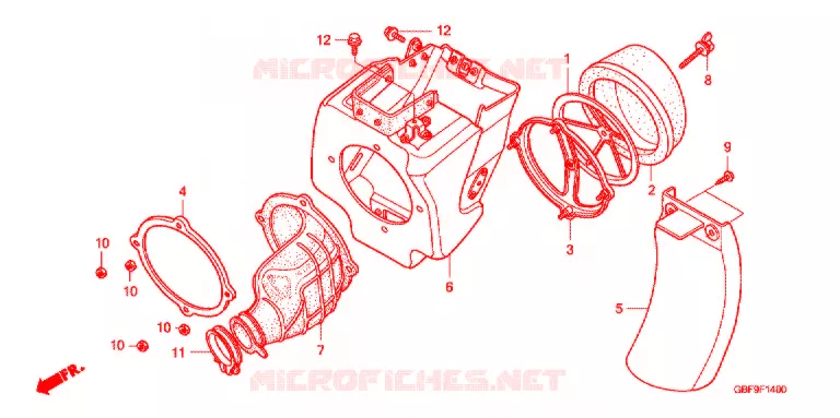 FILTRE A AIR Honda MOTO 85 CR 2007  CR85R7