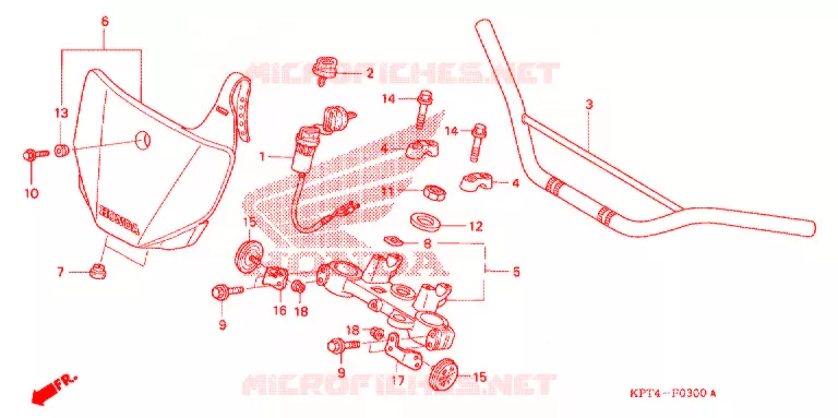 GUIDON - TE DE FOURCHE Honda MOTO 150 CRF 2007  CRF150F7