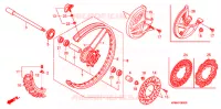 ROUE AVANT pour Honda CRF 250 R de 2007