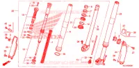 FOURCHE pour Honda CRF 250 X de 2007