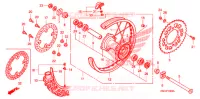 ROUE ARRIERE pour Honda CRF 250 X de 2007