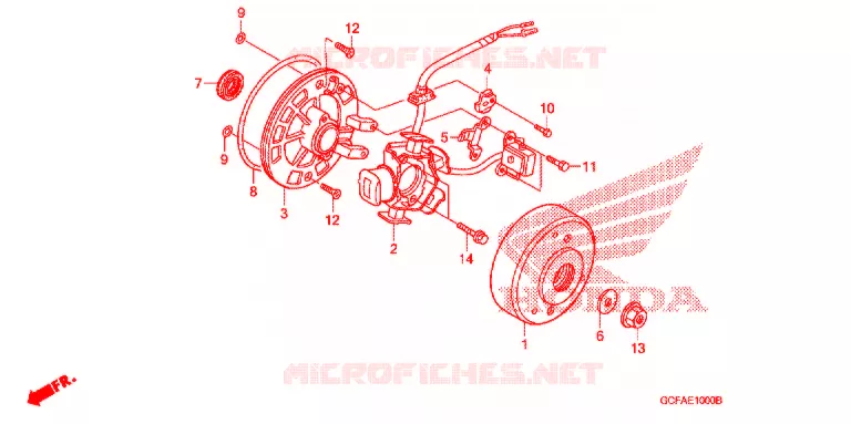 ALTERNATEUR Honda MOTO 70 CRF 2007  CRF70F7