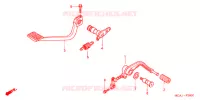 PEDALE pour Honda GL 1800 GOLD WING ABS de 2007