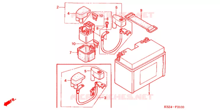 BATTERIE Honda SCOOTER 250 REFLEX 2007  NSS250S7
