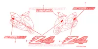 AUTOCOLLANTS pour Honda 50 SMART DIO Z4 de 2007