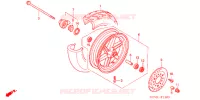 ROUE AVANT pour Honda 50 SMART DIO Z4 de 2007