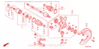 ARBRE DE ROUE AVANT (4WD) pour Honda FOURTRAX 420 RANCHER 4X4 Electric Shift CAMO de 2007
