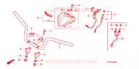 GUIDON pour Honda TRX 450 R SPORTRAX Electric Start de 2007