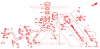 MAITRE CYLINDRE DE FREIN ARRIERE pour Honda TRX 450 R SPORTRAX Electric Start de 2007