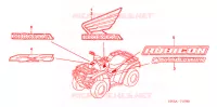 AUTOCOLLANTS pour Honda FOURTRAX 500 FOREMAN RUBICON Hydrostatic de 2007