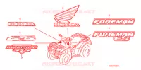 AUTOCOLLANTS pour Honda FOURTRAX 500 FOREMAN 4X4 Electric Shift, PS, CAMO de 2007