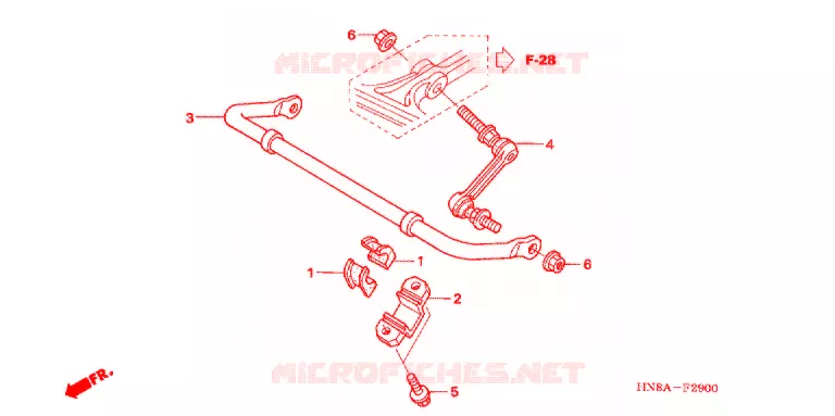 BARRE ANTI ROULIS Honda ATV 680 FOURTRAX 2007  TRX680FA7